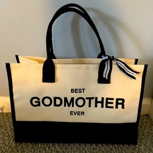 New Best Godmother Ever Canvas Tote